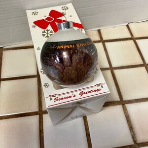 Disney 1998 Animal Kingdom Holiday Glass Ornament